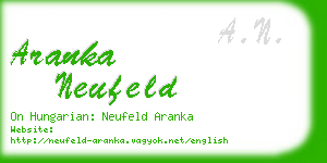 aranka neufeld business card